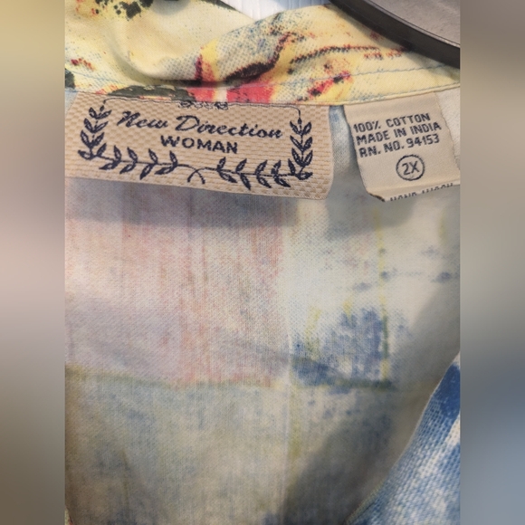 New Direction Cotton Jacket/Shacket 2x - Picture 4 of 5